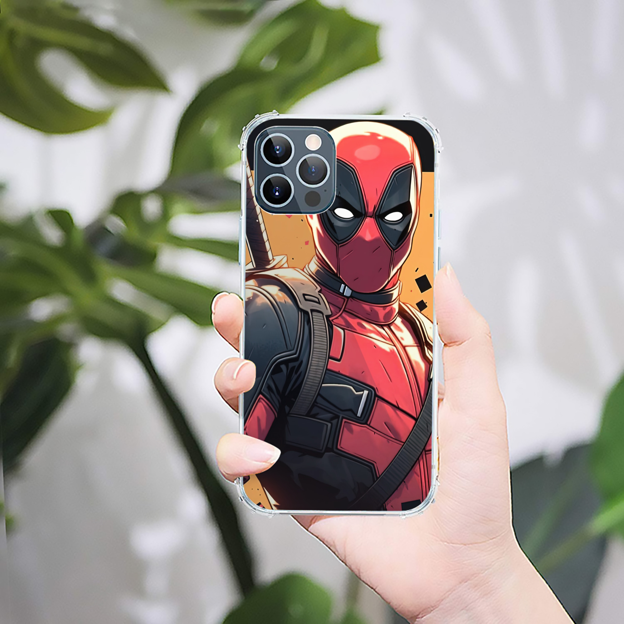 （画像用） Deadpool デッドプール 【iPhone 12シリーズ対応】透明スマホケース（クリアソフトケース）